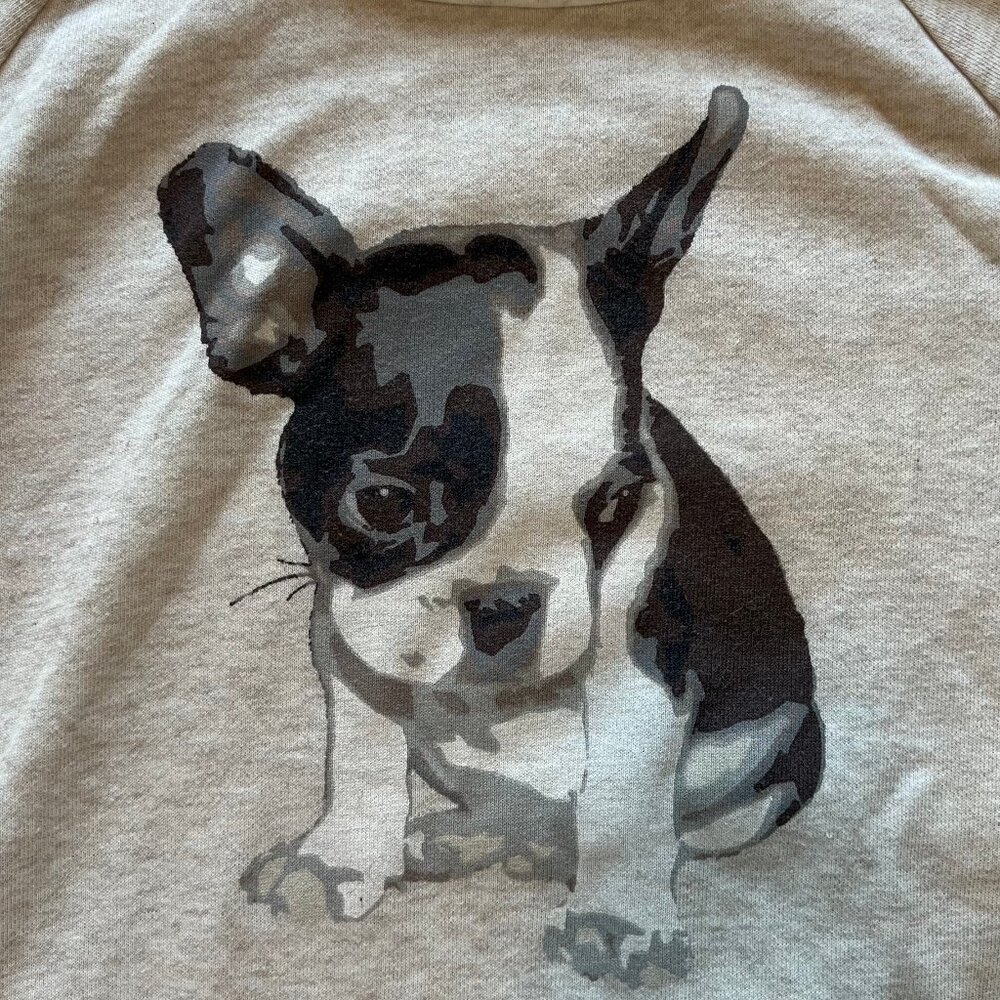 Women's Ace Delivery Frenchie Crewneck Sweater Size L Used/Like New - Picture 2 of 4